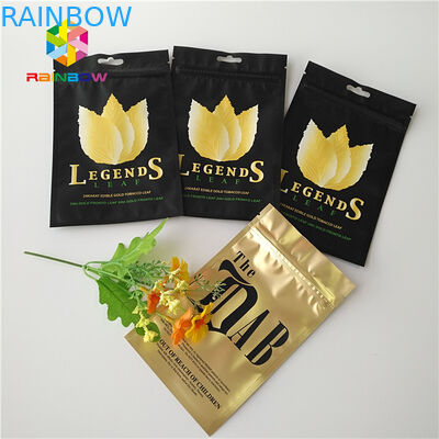 Kustom Dicetak Stand Up Pouch Foil Mylar Plastik Tas Pipa Tembakau Ziplock Penggunaan Herbal