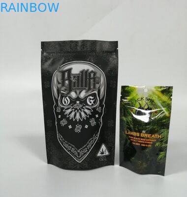 Ziplock Holographic Herbal Dupa Kemasan Disesuaikan Bag Childproof 3.5g Pouch