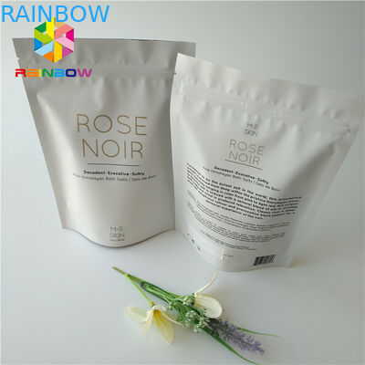 Ziplock Printed Foil Stand Up Tas Kemasan Kosmetik Lulur Kelapa / Kopi