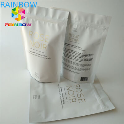 Ziplock Printed Foil Stand Up Tas Kemasan Kosmetik Lulur Kelapa / Kopi