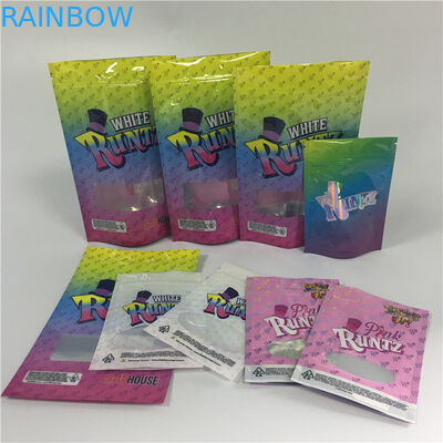 Mylar Reusable Ziplock Bags Bau Bukti Ziplock Aluminium Foil Cbd Gummy Bear Pouch