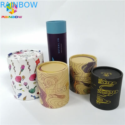 Lilin Botol Kertas Kotak Kemasan Kosmetik Push Up Tube Disesuaikan Bahan Daur Ulang