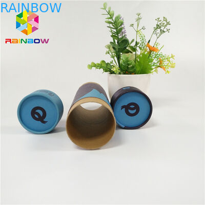 Green Tea Medicine Tablet Kemasan Komposit Push Up Paper Tube Logo Disesuaikan