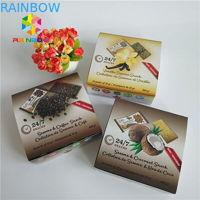 Rectangular Folding Hologram Paper Packaging Box Untuk Kosmetik Eyelash Brush Masker Wajah