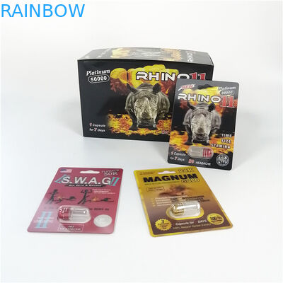Badak merah 69 Kapsul Pembesaran Penis Jarum Seks Pil Obat Plastik Pack