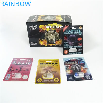 Badak merah 69 Kapsul Pembesaran Penis Jarum Seks Pil Obat Plastik Pack