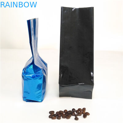 Aluminium Foil Side Gusset Tea Bags Kemasan Coffee Pouch Heat Seal Dengan Valve