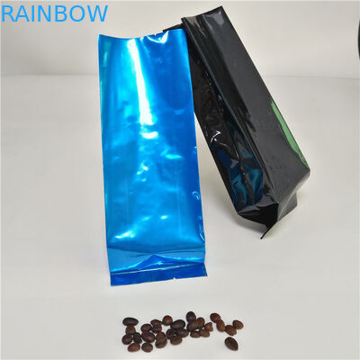 Aluminium Foil Side Gusset Tea Bags Kemasan Coffee Pouch Heat Seal Dengan Valve