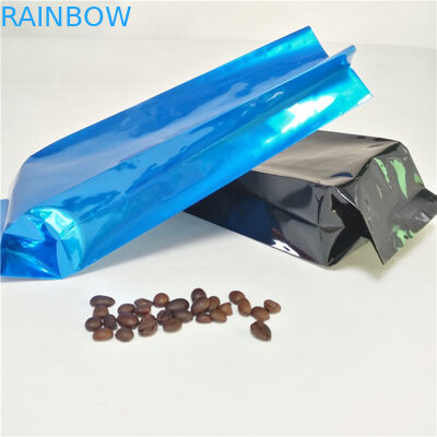 Aluminium Foil Side Gusset Tea Bags Kemasan Coffee Pouch Heat Seal Dengan Valve