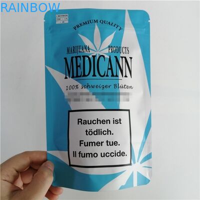 Mylar Aluminium Foil Zip Lock Stand Up Bags Kustom Dicetak Biodegradable Tahan Lama