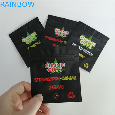 Aluminium Foil Zip Lock Kantong Plastik Kemasan Ditutup Kembali Tiga Sisi Disegel