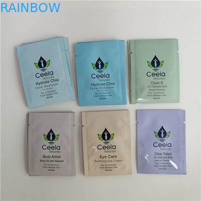 Aluminium Foil Zip Lock Kantong Plastik Kemasan Ditutup Kembali Tiga Sisi Disegel