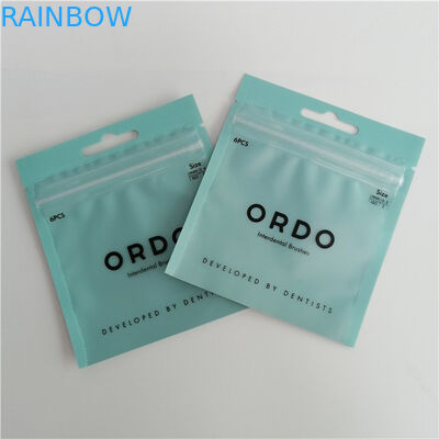 Aluminium Foil Zip Lock Kantong Plastik Kemasan Ditutup Kembali Tiga Sisi Disegel