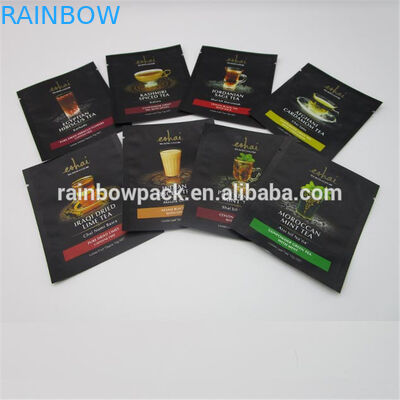 Ditutup kembali Tiga Sisi Disegel Aluminium Foil Tas Kunci Zip Bukti Kelembaban Makanan