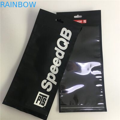 Ditutup kembali Tiga Sisi Disegel Aluminium Foil Tas Kunci Zip Bukti Kelembaban Makanan