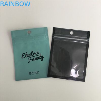 Ditutup kembali Tiga Sisi Disegel Aluminium Foil Tas Kunci Zip Bukti Kelembaban Makanan