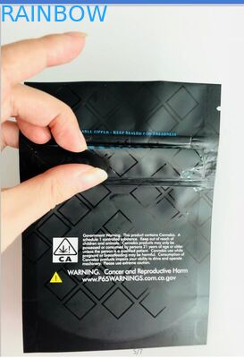 Kantong plastik Zip Lock tahan lama Runtz Mylar Cookies Holographic Weed Pouch Disesuaikan