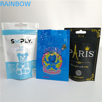 Gravure Printing Stand Up Bags Bau Bukti Untuk Sherbinskis Bacio Gelato Weed Leaf