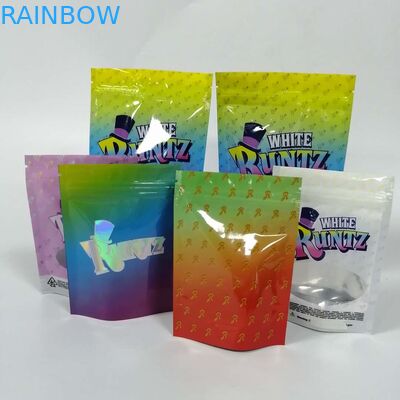 Stand Up Ziplock Gummy Bear Grip Seal Tas Cookie Runtz Gruntz Gulma Kemasan