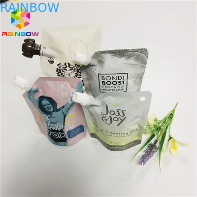 Ritsleting ganda Makanan Bayi FDA Spout Pouch Kemasan Panas Sealed Glossy Liquid Packing