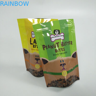 Digital Printing Stand Up Zipper Pouch Bags Makanan Hewan Kemasan Bahan Plastik