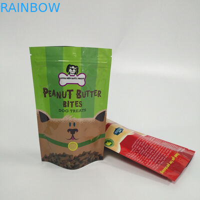 Digital Printing Stand Up Zipper Pouch Bags Makanan Hewan Kemasan Bahan Plastik