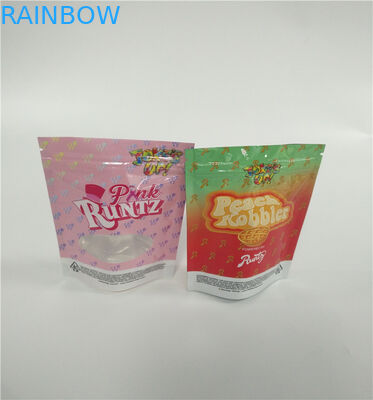 Satu Pound Aluminium Foil Bags Kustom Mylar Zipper Bau Pencetakan Rotogravure Bukti