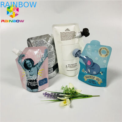 Doypack Food Grade Stand Up Kantong Reusable Cleansing Gel Masker Wajah Cair Kemasan