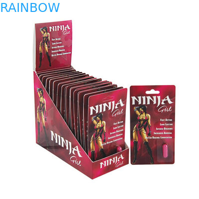 Gravnre Printing Paper Box Packaging Panther / Mamba / Rhino V7 Male Enhancement Pills Diterapkan
