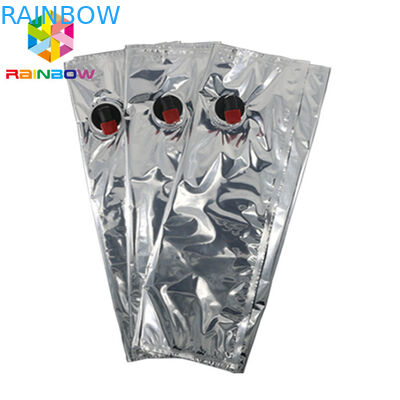 Minuman Spout Pouch Packaging 3L 5L 10L Cetak Kustom Aseptic Bib Bag Dalam Kotak