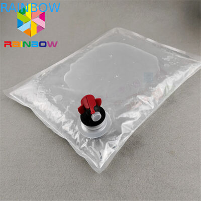Minuman Spout Pouch Packaging 3L 5L 10L Cetak Kustom Aseptic Bib Bag Dalam Kotak