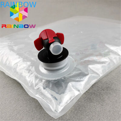Minuman Spout Pouch Packaging 3L 5L 10L Cetak Kustom Aseptic Bib Bag Dalam Kotak