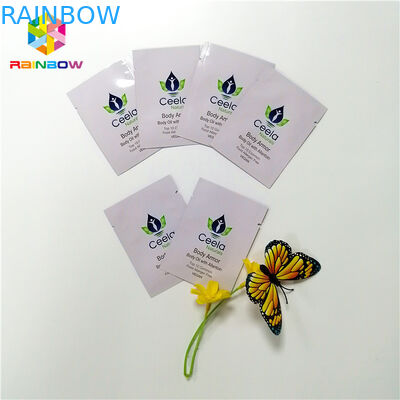 Multi-warna Pastel Mylar Foil Heat Seal Bags Top Open Dengan Tear Notch 6x9cm