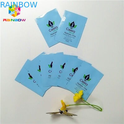 Multi-warna Pastel Mylar Foil Heat Seal Bags Top Open Dengan Tear Notch 6x9cm