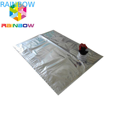 10L BiB Aluminium Foil Anggur Berdiri Kantung Cerat / Katup Tas Penyimpanan Sertifikat FDA