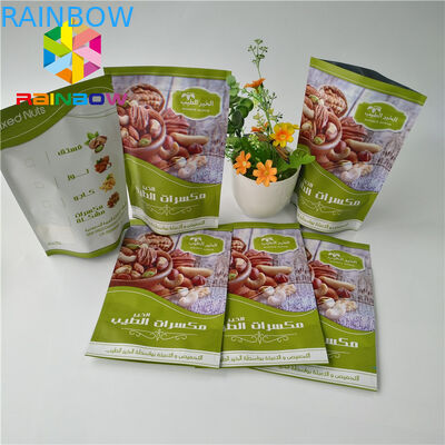 Matte Finished Aluminium Foil Stand Up Pouch Buah Dendeng Yang Dapat Diisi Kemasan Cetak Kustom