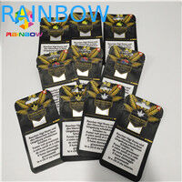 3.5g Tas Mylar Bukti Bau Yang Dapat Ditutup Kembali K Kantong Stand Up Untuk Kemasan Minyak Rami Gulma CBD