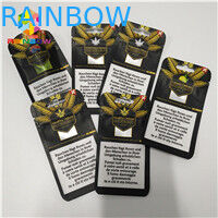 Resealabel Ziplock Aluminium Foil Bags Stand Up CBD Oil Gummies Candy Packing