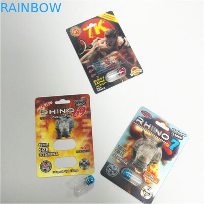 Buffalo Happy Time Kemasan Blister Kemasan Kartu Badak Pil Kertas Badak Kustom