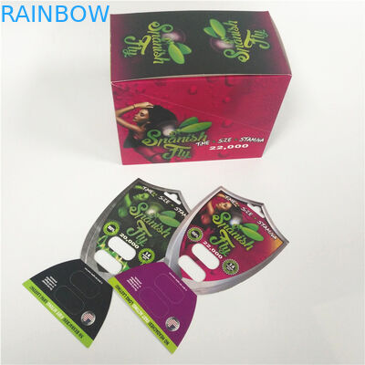 RHINO 69 Male Enhancement Pill Packaging 3d Paket Kartu Lenticular Ramah Lingkungan