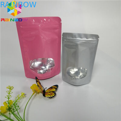 3.5g Seed Powder Foil Pouch Kemasan Plastik Heat Seal Bags Dengan Clear Window