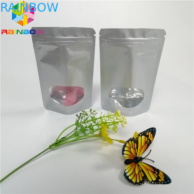 3.5g Seed Powder Foil Pouch Kemasan Plastik Heat Seal Bags Dengan Clear Window