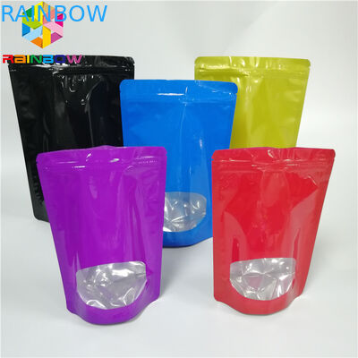 3.5g Seed Powder Foil Pouch Kemasan Plastik Heat Seal Bags Dengan Clear Window
