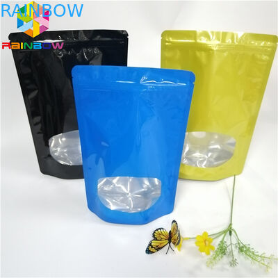 3.5g Seed Powder Foil Pouch Kemasan Plastik Heat Seal Bags Dengan Clear Window