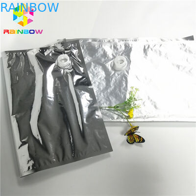 5L 10L Aluminium Foil Laminasi Spout Bags Kemasan Kustom Minyak Air Anggur Diterapkan