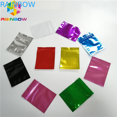 Mylar Bag Stand Up Spout Pouch Foil Depan Transparan Tiga Sisi Heat Seal