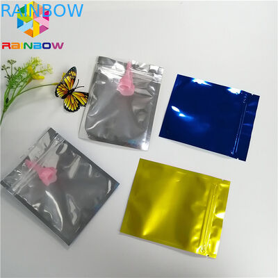 Mylar Bag Stand Up Spout Pouch Foil Depan Transparan Tiga Sisi Heat Seal