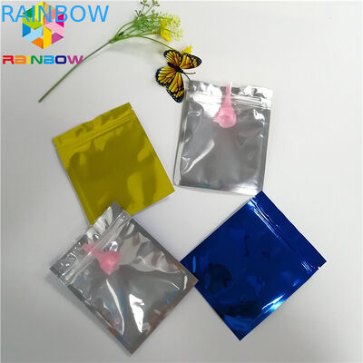Mylar Bag Stand Up Spout Pouch Foil Depan Transparan Tiga Sisi Heat Seal