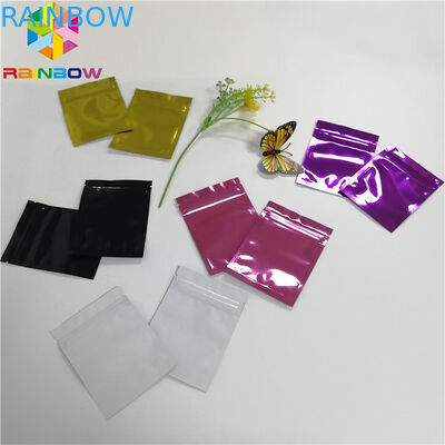 Mylar Bag Stand Up Spout Pouch Foil Depan Transparan Tiga Sisi Heat Seal