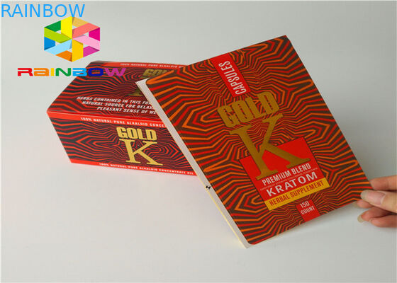 Mix Color Paper Box Packaging Proses Embossing Hot Stamping Bergelombang Lipat